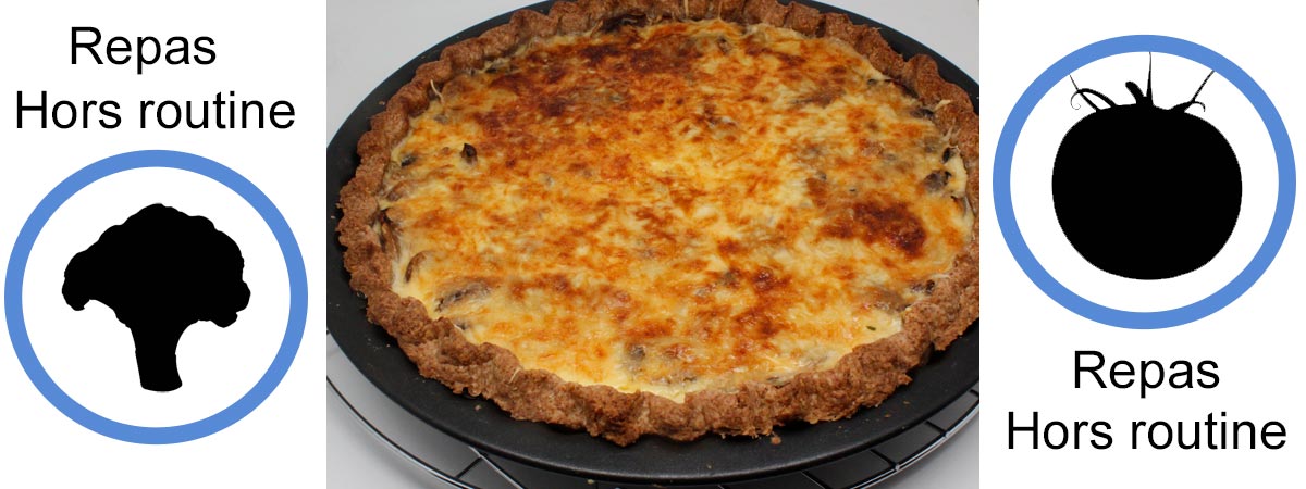 Tarte aux champignons